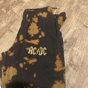 ac/dc sweat pants size medium